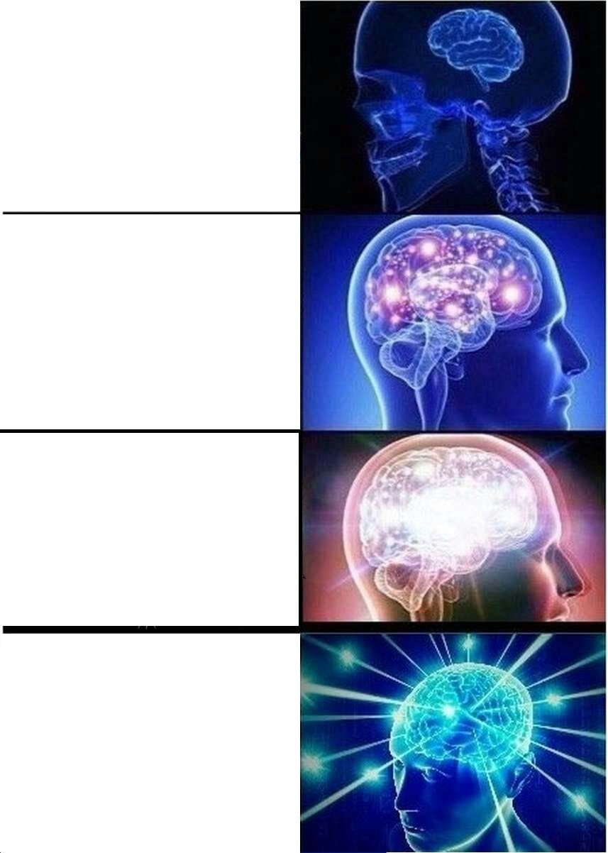 Expanding Brain meme about Uncommon James