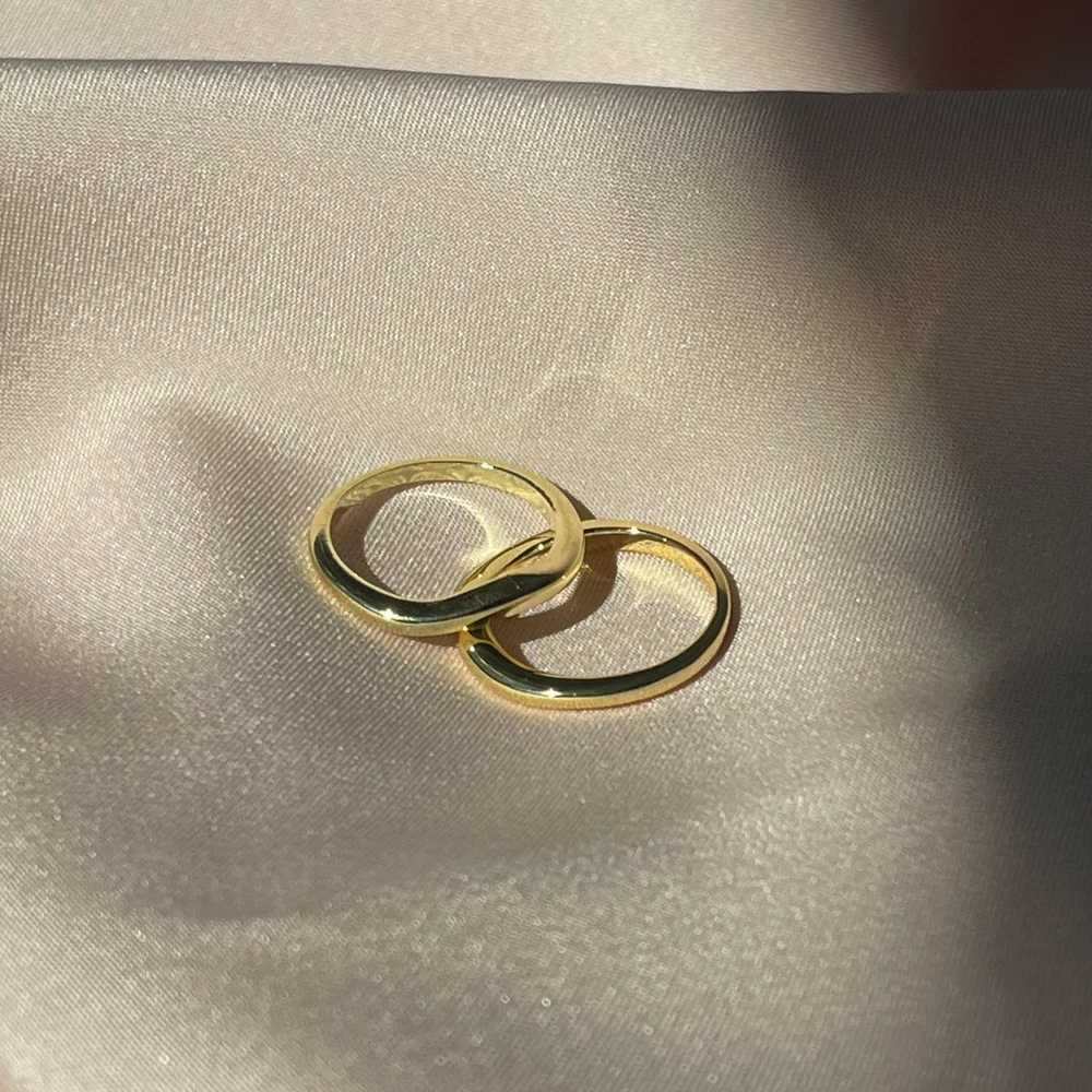 Curve Vermeil Ring